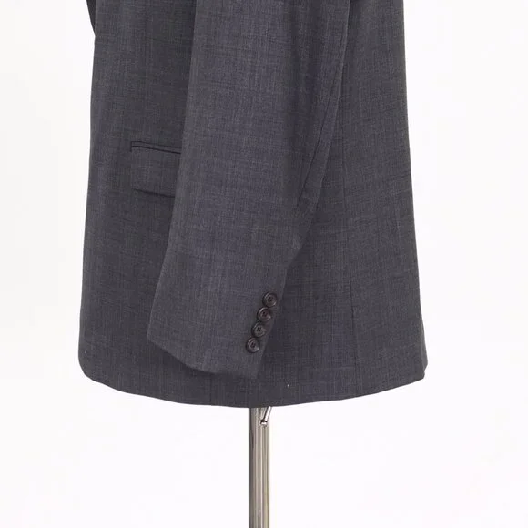 Ralph Lauren 44R Gray Blazer Sport Coat Jacket 2-Button Solid Y057 - Picture 6 of 11